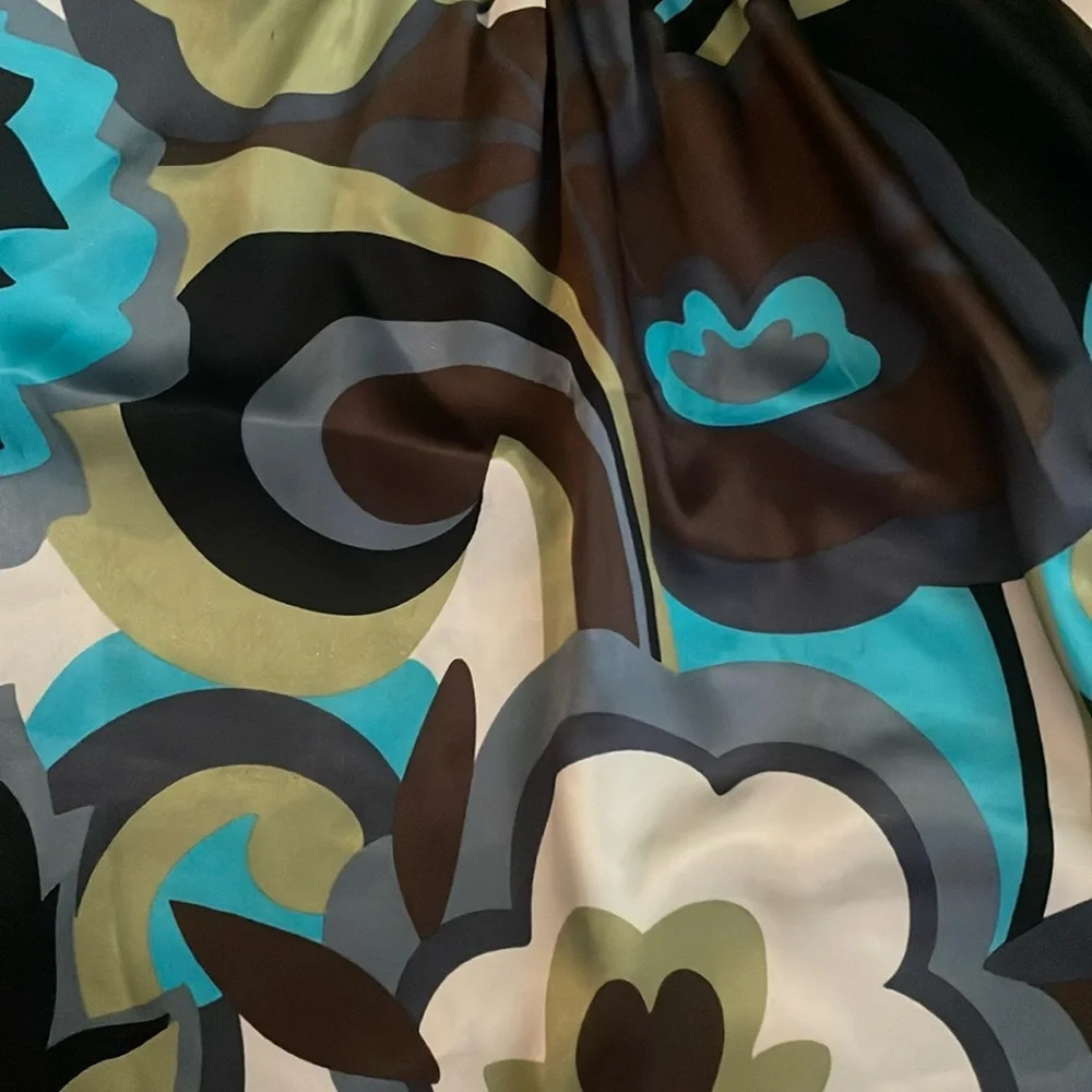 Cato  Colorful Satin Blouse Size L - Picture 4 of 7